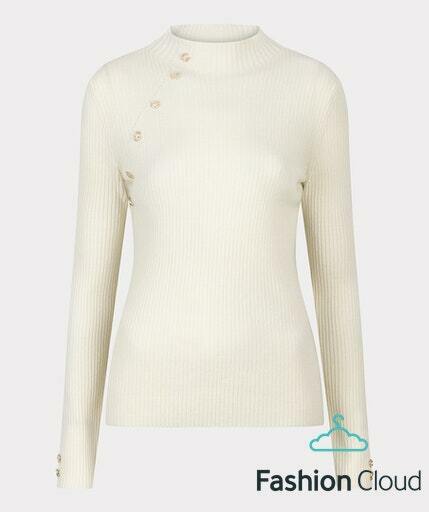 07526 - A-Symmetric Button Sweater