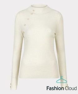 07526 - A-Symmetric Button Sweater