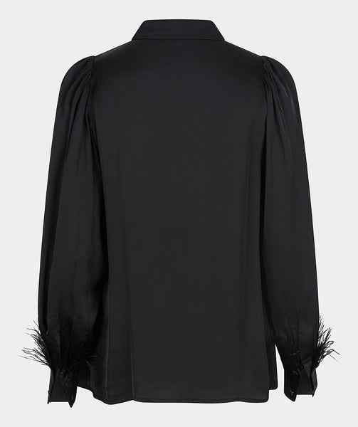 10710 Satin Feathers Blouse