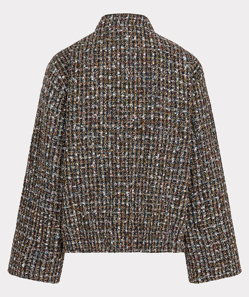 17708 Tweed Bomber Jacket