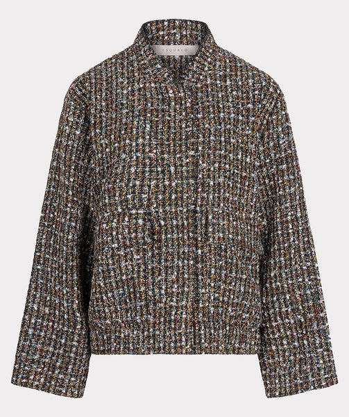 17708 Tweed Bomber Jacket