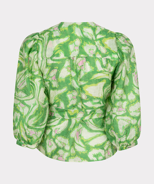 15006 Floral Wrap Blouse