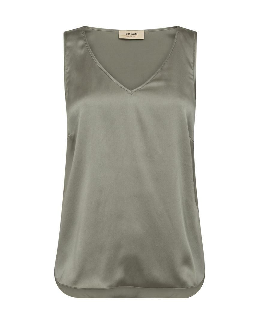 MMAstrid V-Neck Silk Tank Top