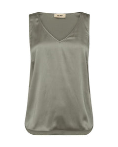 MMAstrid V-Neck Silk Tank Top