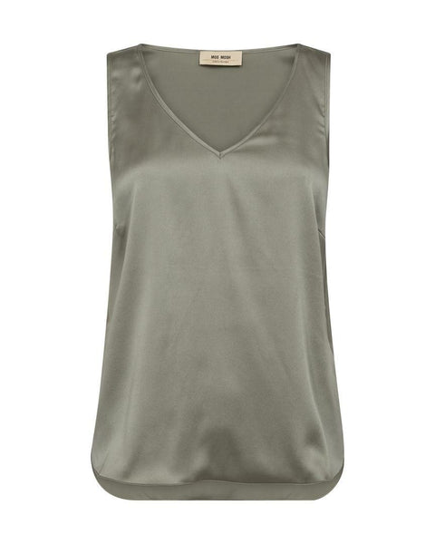 MMAstrid V-Neck Silk Tank Top