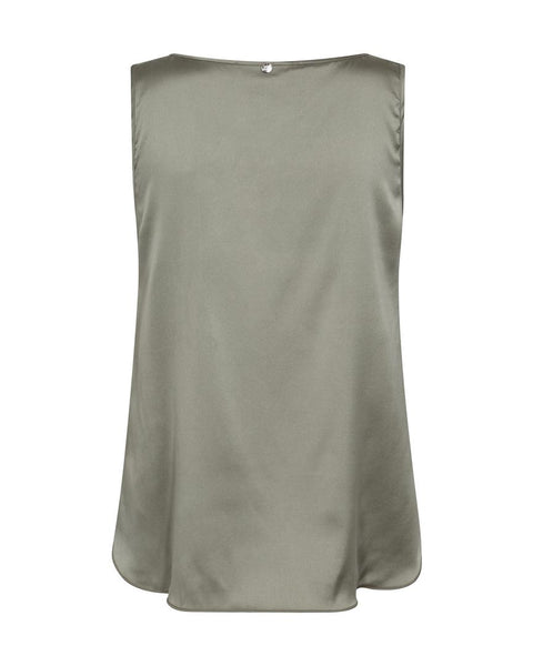 MMAstrid V-Neck Silk Tank Top