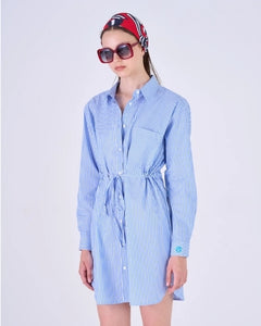 GPP24092CA - Blue Striped Long Shirt